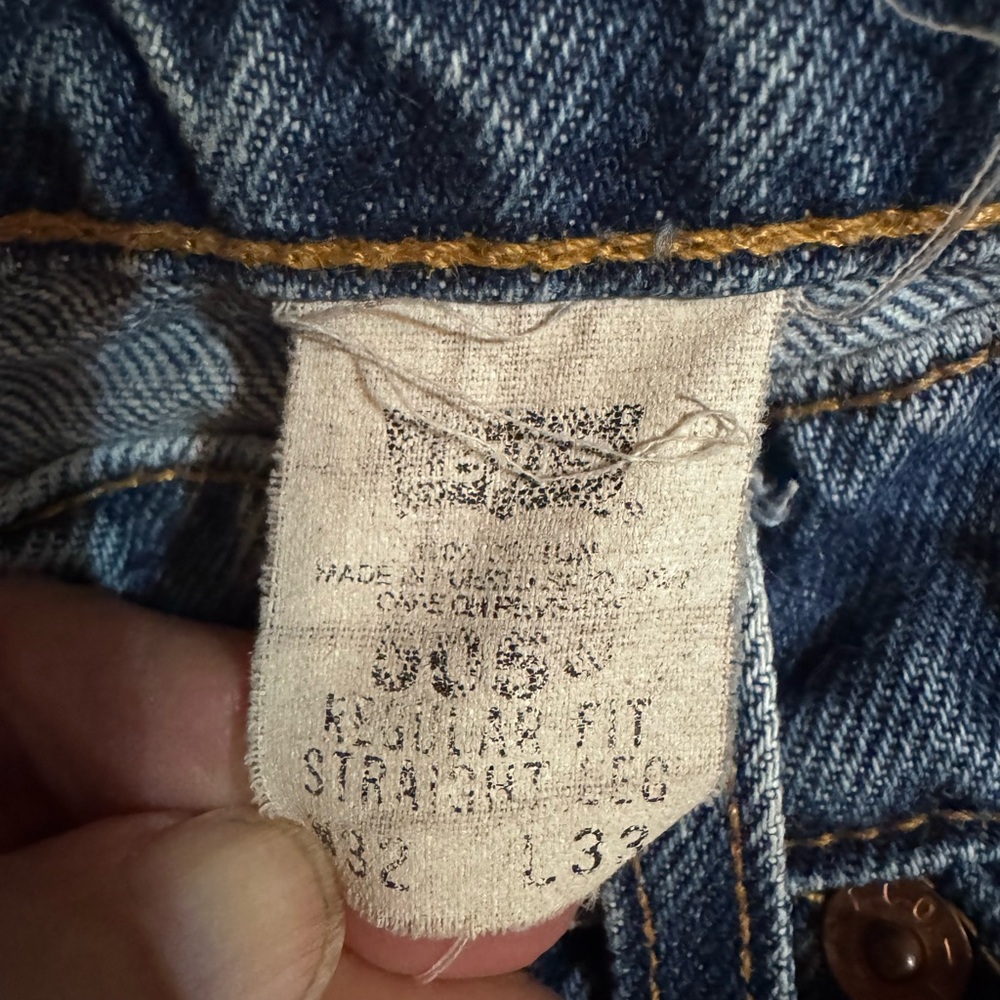 LEVIS 505 VINTAGE REGULAR FIT MADE IN PUERTO RICO -USA 32-33 - Picture 11 of 16